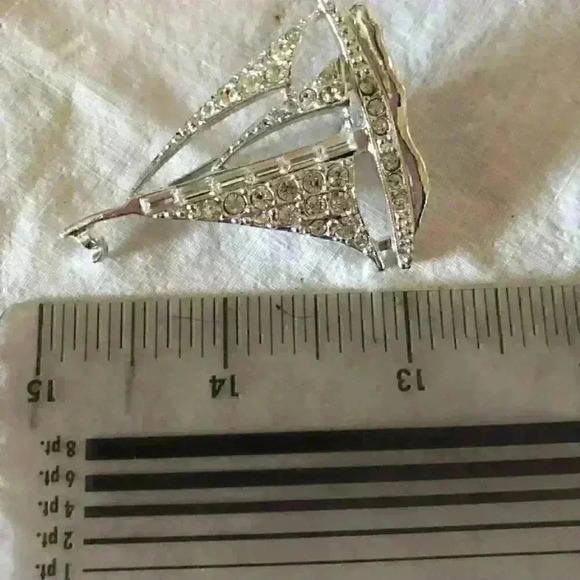 VTG Sail Boat Nautical 2" Brooch - Picture 3 of 3